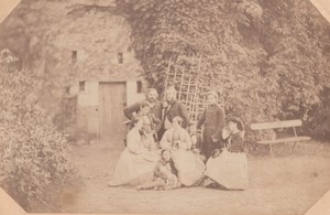 France Le Guédeniau René Jules Charlery de la Masseliere Family Old Photo 1861