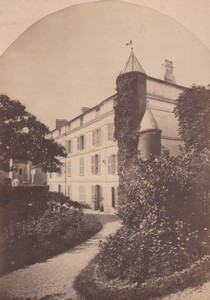 France Carrieres sous Poissy Manor mansion Old Photo 1863