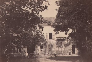 France Carrieres sous Poissy Farmhouse? Old Photo 1863