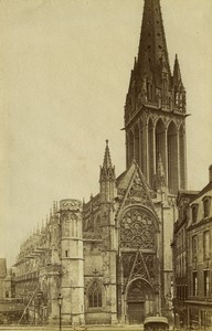 France Normandy Caen Church of Saint-Pierre old Photo Neurdein 1890 #2