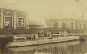 France Normandy Le Havre Torpedo Boat Avant-Garde old Photo Neurdein 1890