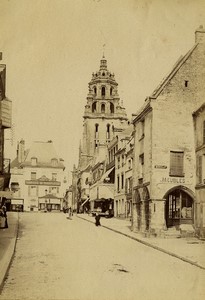France Normandy Argentan High street shops old Photo Neurdein 1890