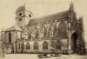 France Normandy Alencon Basilica of Notre-Dame old Photo Neurdein 1890
