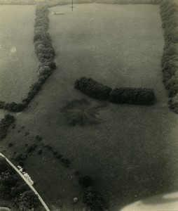 France WWII aviation aerial view Bomb Impact old Photo 1944