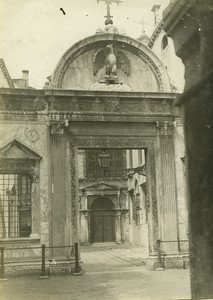 Italy Venice? Architecture doorway detail eagle old Photo 1890