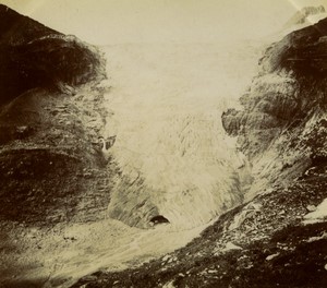 Switzerland Rhone Glacier Mountain Old Photo 1900