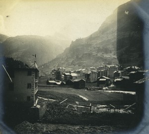 Switzerland Zermatt? General view Mountain Old Photo 1900 #1