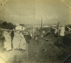 Morocco Tangier? Busy street Old Amateur Photo