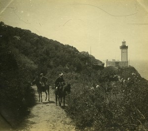 Morocco Cape Spartel Lighthouse near Tangier Old Amateur Photo 1900