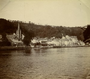 France Seine Maritime La Bouille Seine River Old Amateur Photo 1900