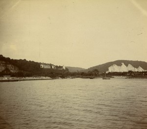 France near Rouen Seine river Old Amateur Photo 1900