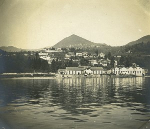 Italy Lake Lago Maggiore Pallanza general view Old Photo 1900 #1