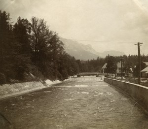 Somewhere in Austria? Canal River Old Photo 1900