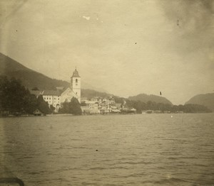 Austria Lake Wolfgangsee St Wolfgang Old Photo 1900 #1