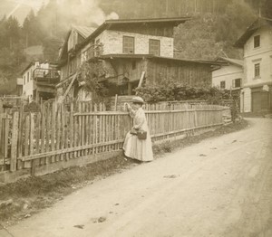 Somewhere in Austria? Mountain Village Chalets Old Photo 1900 #1