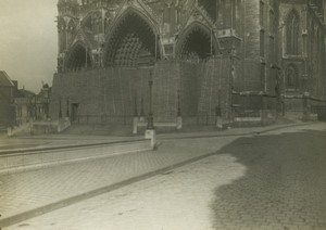 France Amiens Cathedrale Protection WWI old Photo 1916 #1