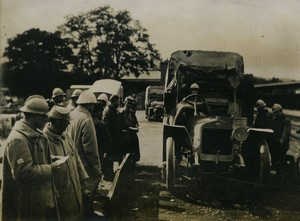 France Somme Front WWI Military Truck old Photo 1916