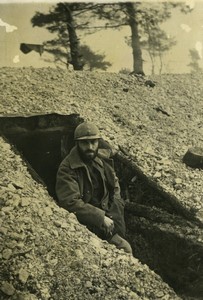 France Front Trench Military WWI Soldier by Tunnel Georges Le Merle? Photo 1916