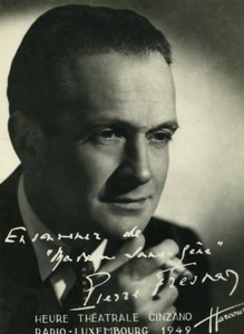 Cinzano Radio Luxembourg Pierre Fresnay Old Harcourt Promotional Photo 1949