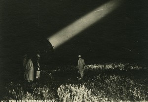 France WWI Big French Searchlight Aviation? Old Photo 1918