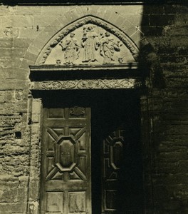 France Gard Église Saint-Paul de Beaucaire Church West door Old Photo 1947