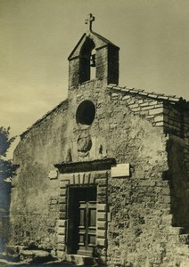 France les Baux de Provence Chapelle des Penitents Blancs Chapel Old Photo 1947