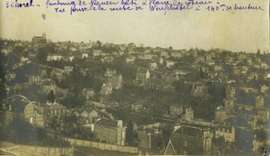 France Bihorel Rouen suburb Panorama Old Photo 1894