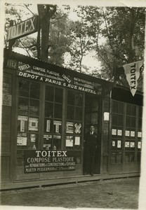 France Lyon Magasin Toitex Martin Pulvermann Roofing Old Photo Lejeune 1930