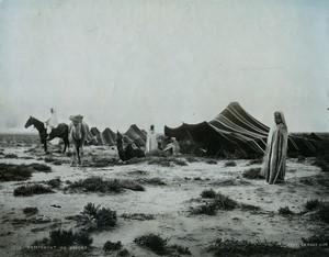 Algeria Camp in the desert Old Photo Leroux 1900