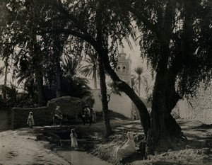 Algeria Biskra Mosque Sidi Abdel Moumen Maleck Old Photo Leroux 1900