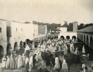 Algeria Biskra Arab Market Old Photo Leroux 1900