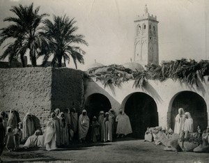 Algeria Biskra Sidi Okba Mosque Old Photo Leroux 1900