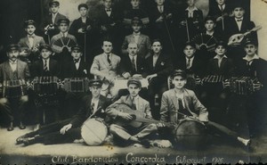 Libercourt Polish? Musicians Club Bandonistow Concordia Bandoneon Photo 1926