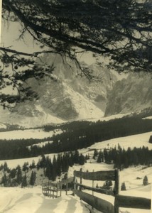 Italy Alps Dolomites? Mountain scene Old Photo 1950 #1