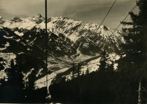 Italy Alps Dolomites? Mountain scene Old Photo 1950 #4