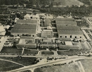 USA aerial View of Hollywood studios Old Photo 1950