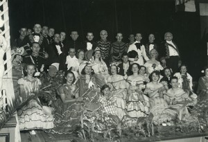 France Stage actor group in Costume Historical play old Photo 1960