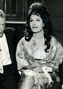 France singer Dalida et Lucien Morisse Old Photo 1961