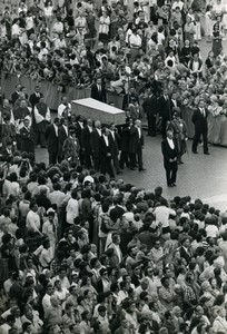 Italy Rome Pope Paul VI Funeral coffin Old Photo august 1978