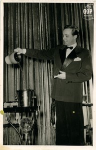 Germany Hannover Will Korden magician illusionist portrait Old photo 1960