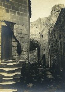 France  les Baux de Provence narrow street Old amateur Photo 1910