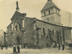 France Ardeche Saint-Félicien Church Old amateur Photo 1910