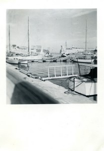 France Marseille Vieux port harbour Old Amateur Photo snapshot 1957