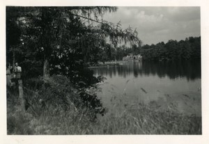 France Pont et Massene Lac de Pont Old Amateur Photo snapshot 1951 #1