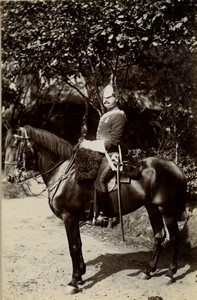 United Kingdom military Cavalry Horse Old FGOS Photo 1890