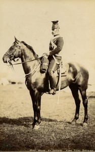 United Kingdom military Sergeant Major 9th Lancers Old FGOS Photo 1890
