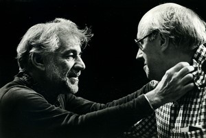 France Leonard Bernstein & Rostropovich Old Photo Brissaud 1976