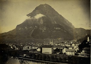 Switzerland Glarus Glärnisch Mountain Old Photo 1890