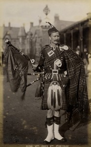 United Kingdom military music 2nd Scots Guards Piper Bagpipes Photo FGOS 1890