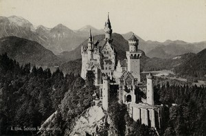 Germany Upper Bavaria Neuschwanstein Castle Cabinet Photo Lautz Isenbeck 1900 #1